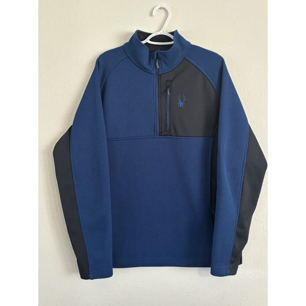Spyder Blue/Black with Front Security Zipper Size XL 100% Polyester
